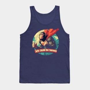 Heroes David Bowie Monkey Tank Top